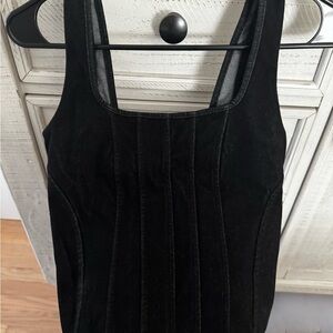 Express Black Sleeveless body contour Tank Top